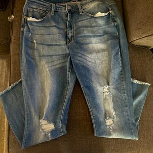 Judy, blue jeans, size 18 W new with out tags